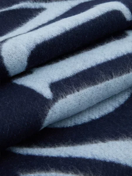 Шерстяной шарф Tommy Hilfiger синий