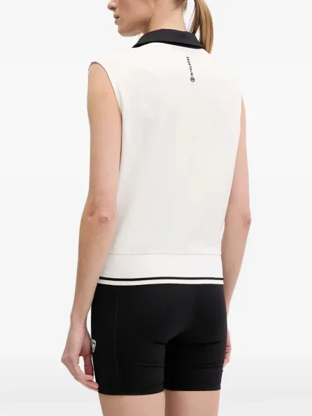 Αμάνικο polo Sportalm λευκό