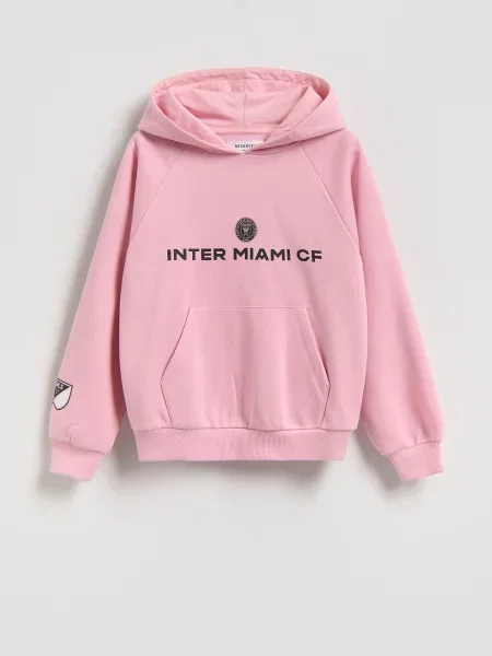 Reserved Mikina Inter Miami pastelově růžová