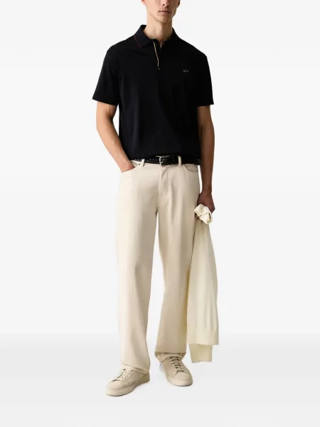 Μικρός polo Paul & Shark με αυτόγραφο μαύρο