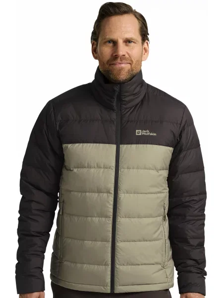 Пуховик Jack Wolfskin коричневый