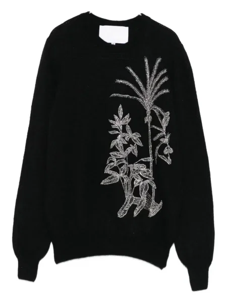 Pulover Costarellos cu model floral negru