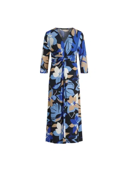 Betty Barclay Sukienka Z Dżerseju Z Rękawami blau niebieska