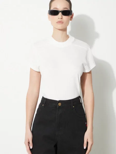 Rick Owens tricou din Small Level T-Shirt femei alb