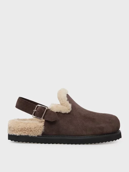 Замшевые сабо Prpy коричневые