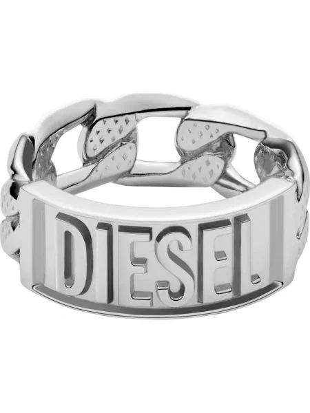 DIESEL Prstan srebrna