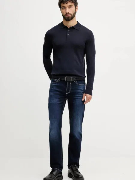 Легкий свитер Hackett London синий