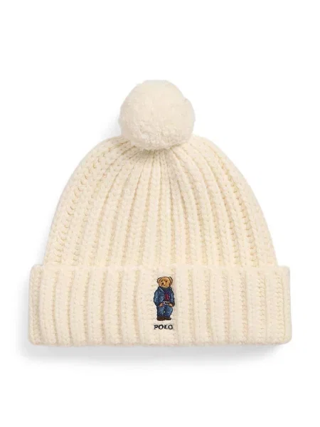 POLO RALPH LAUREN De lână căciulă alb