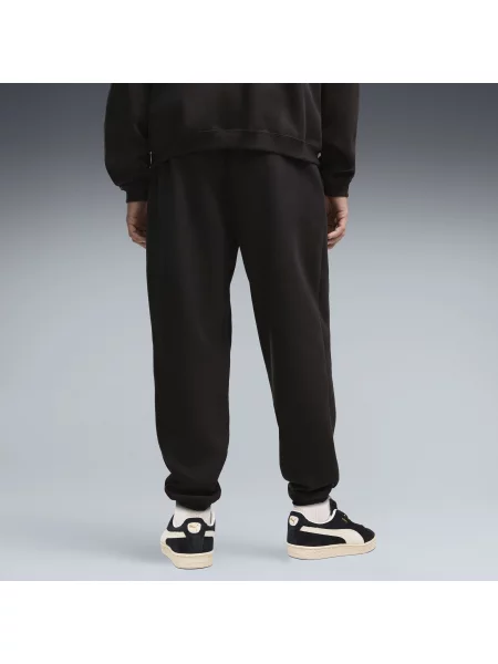 PUMA MÄ™skie koszykarskie spodnie dresowe Fundamentals z dzianiny OdzieÅ¼ S czarny