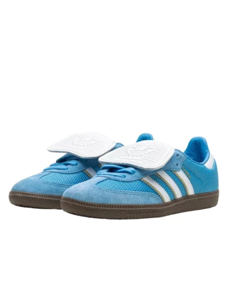 Sneakersy Adidas Samba skórzane niebieskie