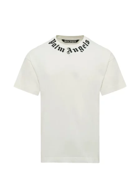 Tricou Palm Angels cu imagine alb