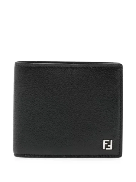 Portofel Fendi din piele cu autograf negru