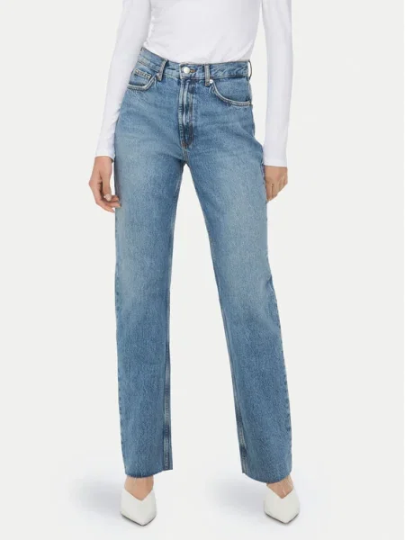ONLY Blugi Riley Straight Fit albastru