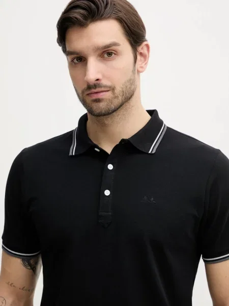Polo tričko Lindbergh černá