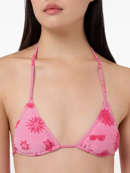 Bikini Moschino cu imagine roz