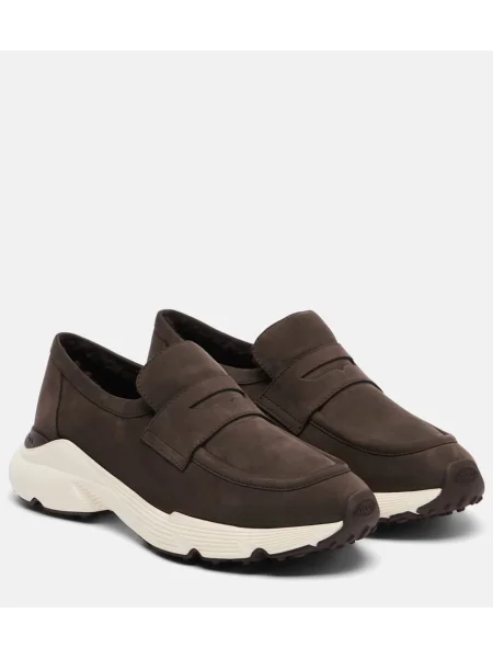 Sneakerși Tod's din piele slip-on maro