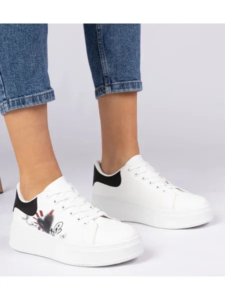 Sneakerși Gemre alb