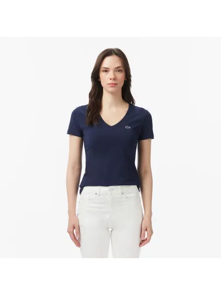 Lacoste Koszulka Lacoste granatowa
