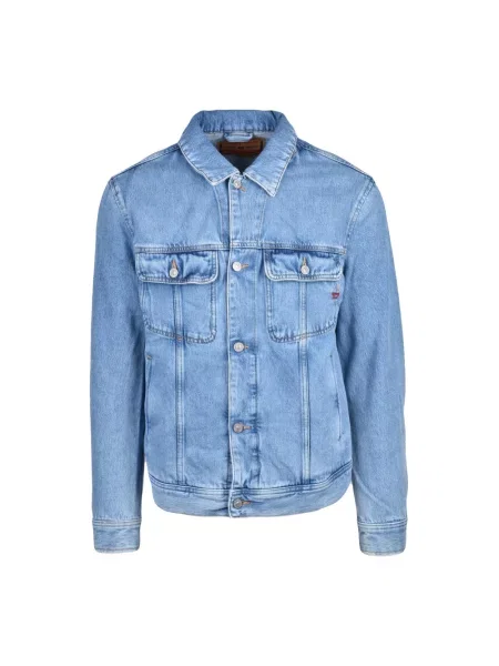 Kurtka jeansowa Diesel niebieska