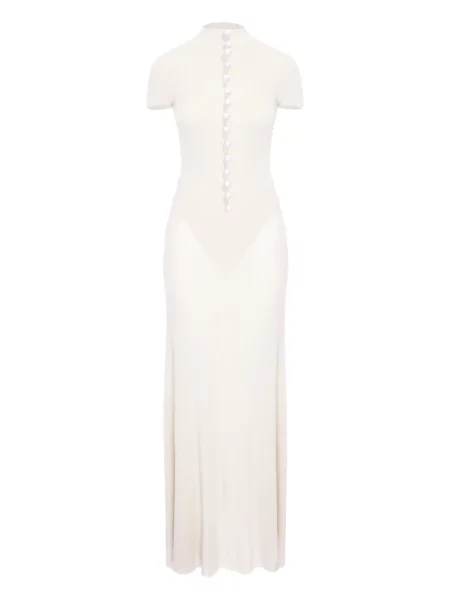 Rochie maxi Manuri de costum alb