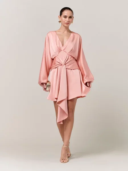 Sável Rochie Irena pastel portocaliu
