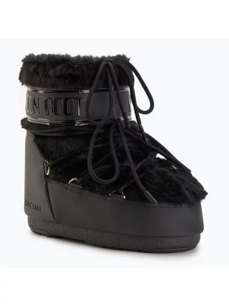 Черевики зимові Moon Boot Icon Low Faux Fur black чорні