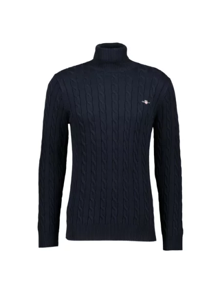 Sweter Gant elegancki niebieski