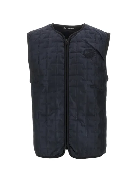 Vestă Ea7 Emporio Armani matlasată albastru