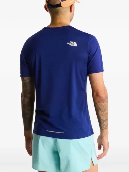 Μικρός μπλούζα The North Face με κοντό μανίκι μπλε