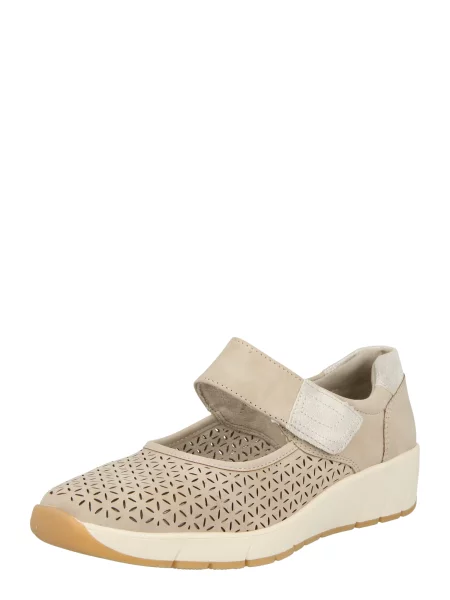 JANA Baleríny s řemínky béžová