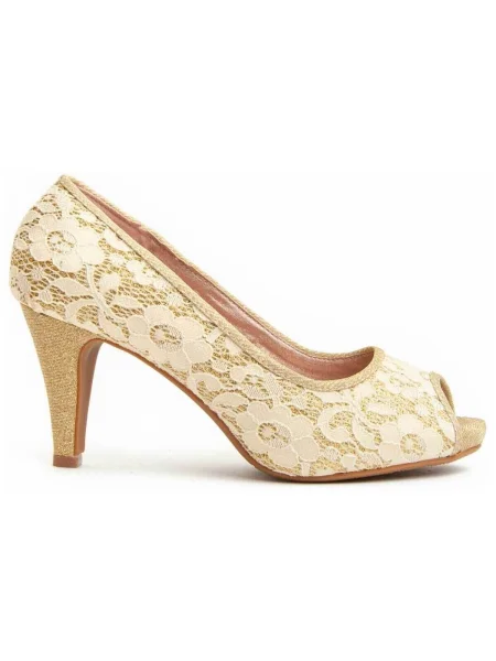 Pantofi Montevita auriu