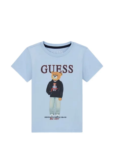 Koszulka dziecięca Guess niebieska