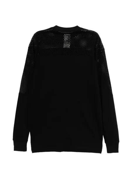 Lung tricou Rick Owens plasă negru