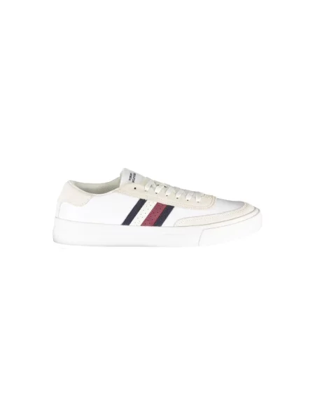 Trampki Tommy Hilfiger skórzane wiązane białe