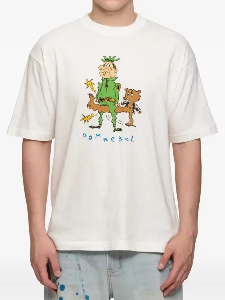 Tricou Domrebel alb