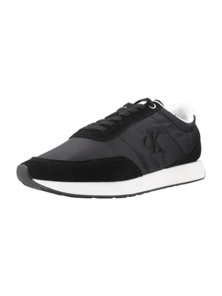 Dámske topánky Calvin Klein Retro Runner Lace Up MG black/bright white čierna