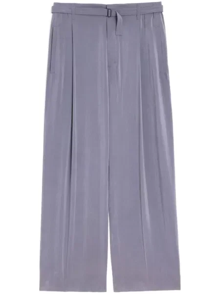 Pantaloni Lemaire de mătase gri