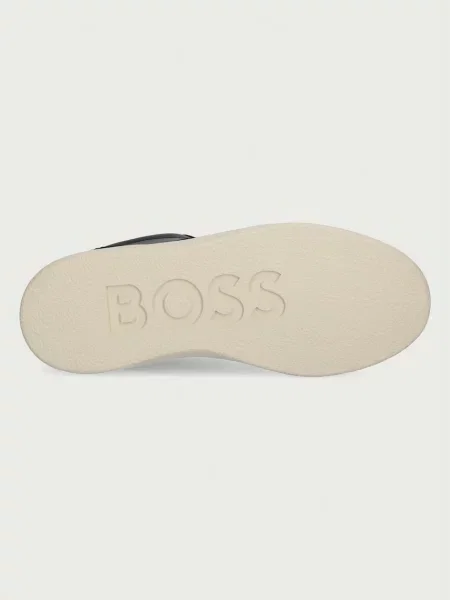 Кожаные кроссовки Boss Orange оранжевые