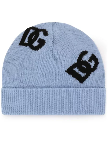Căciulă Dolce & Gabbana din jacard albastru