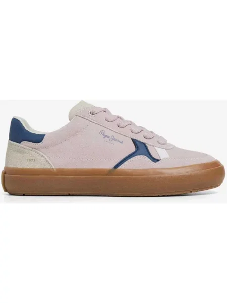Buty Pepe Jeans Travis Retro różowo-niebiesko-brązowe 36 różowe