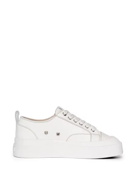 Sneakerși Manière De Voir din piele alb