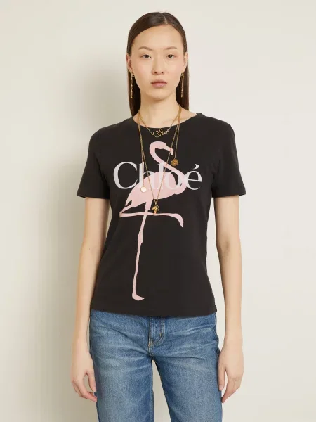 Chloé Koszulka schwarz czarna