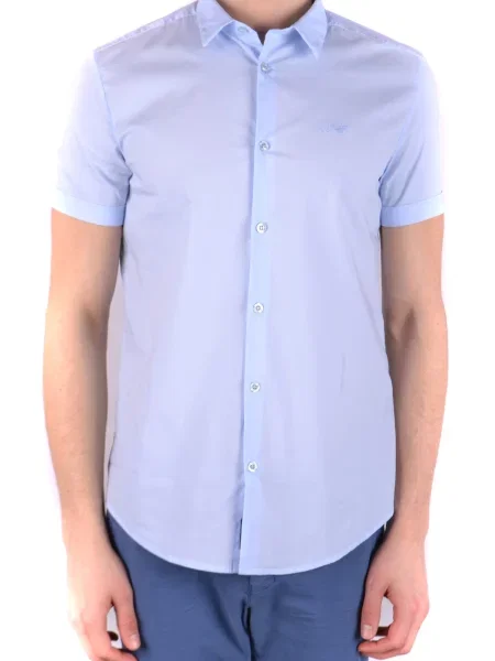 Košulja Armani kratki rukavi plava