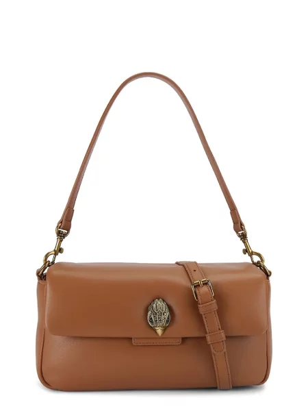 Kurt Geiger London torebka skórzana Oxford brązowa