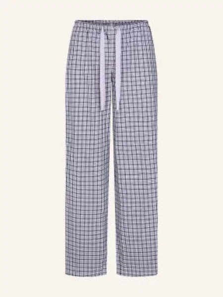 Skims Spací Kalhoty Cotton Poplin Sleep mica navy check námořnictvo