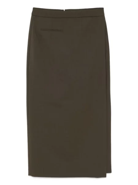 Fusta maxi Less lungă verde