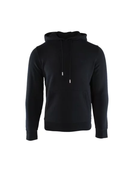 Bluza z kapturem Woolrich z kapturem niebieska