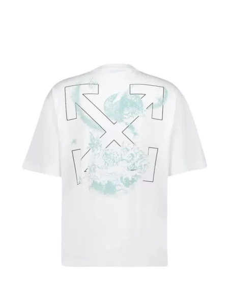 Tricou Off-white cu imagine alb