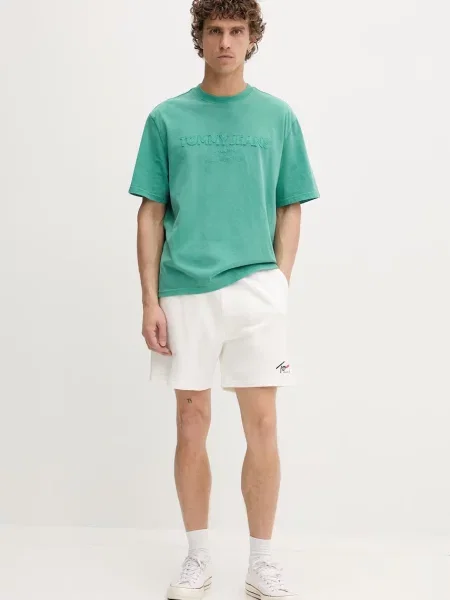 Tommy Jeans basic tričko zelené