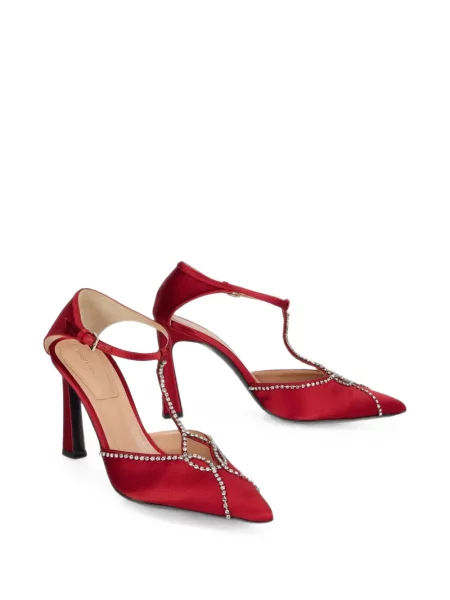 Pantofi cu toc Alberta Ferretti roșu
